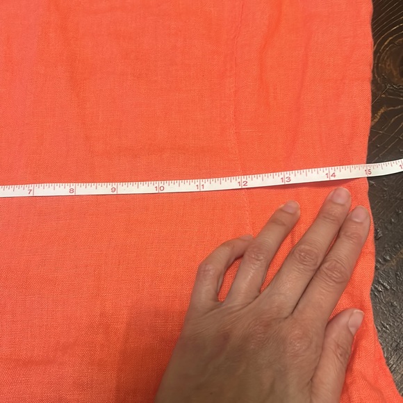 Lightweight linen dress with beaded neckline - Picture 5 of 9